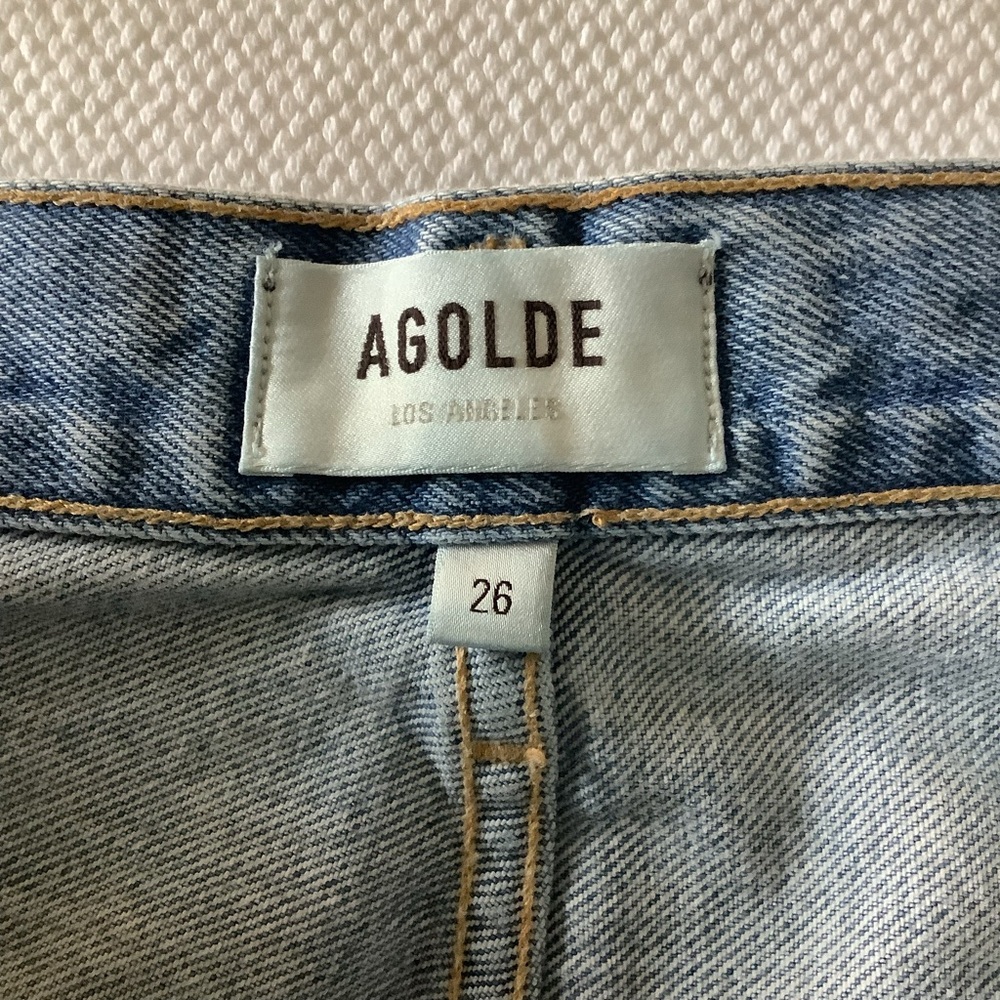 Agolde 90’s Jeans light Blue distressed - Picture 6 of 11